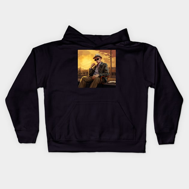 Truman Capote Kids Hoodie by ComicsFactory